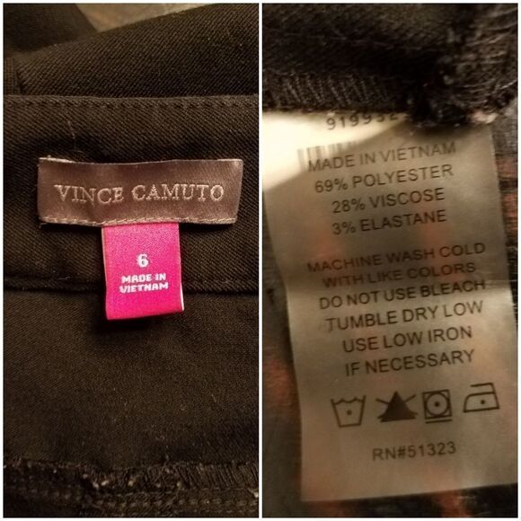 Vince Camuto Stretch Twill Skinny Pant sz 6 - Picture 8 of 8